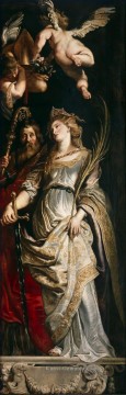  Rubens Malerei - Kreuzaufrichtung Sts Eligius und Catherine Barock Peter Paul Rubens